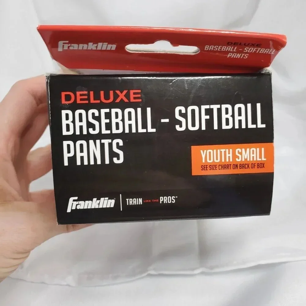 Franklin Deluxe Youth Small Baseball Softball Pants Boys Girls White - Picture 4 of 6